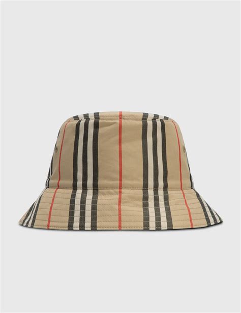 womens burberry bucket hat|vintage check technical cotton hat.